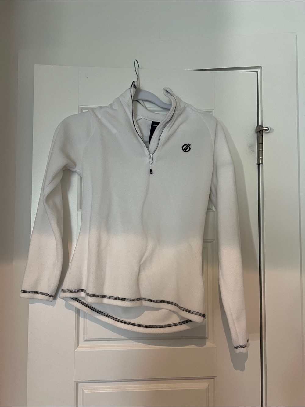 Dare2b White Quarter-Zip Fleece Pullover